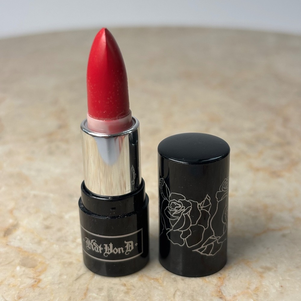 Kat Von D Painted Love Lipstick Mini 1.2g Bachelorette Red Matte Finish